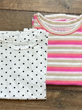 LOFT• Lot of 2 Soft Long Sleeve Shirts